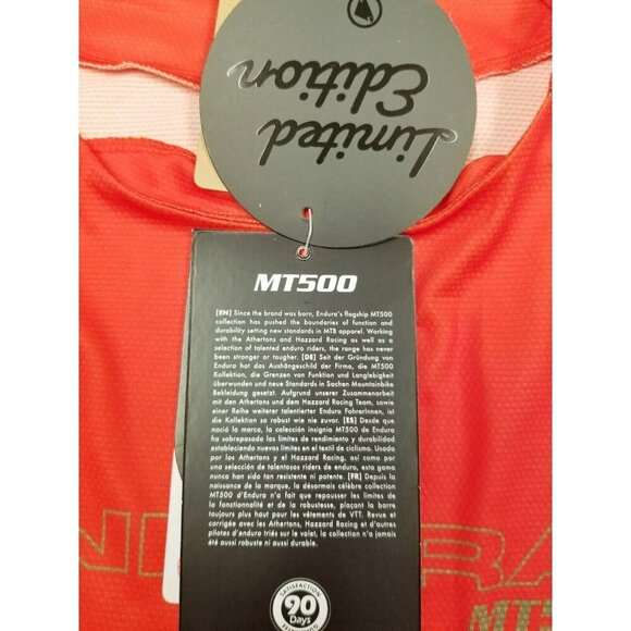 Endura Womens MT500 Supercraft L/S Tee L Recycled Fabric Orange/Black - Picture 12 of 14